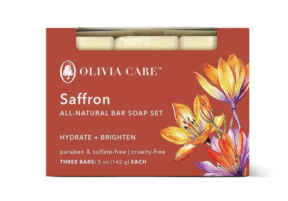 OLIVIA CARE | 3pcs SAFFRON | ALL NATURAL ORGANIC SOAP